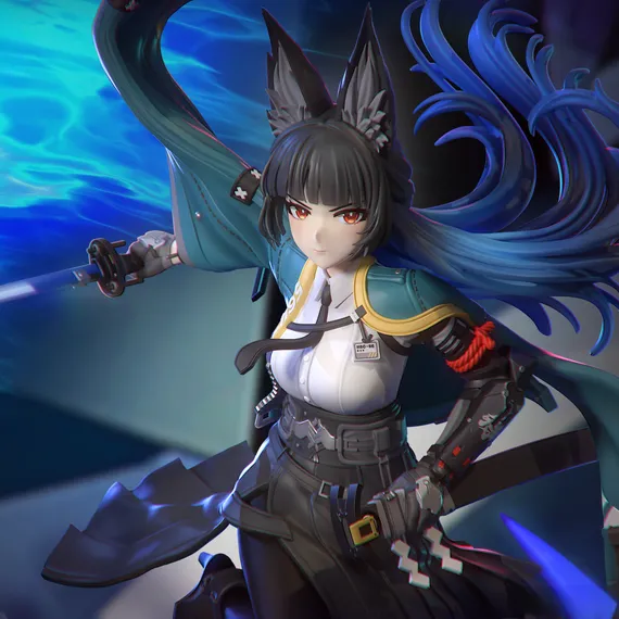 Hoshimi Miyabi diorama - Zenless Zone Zero