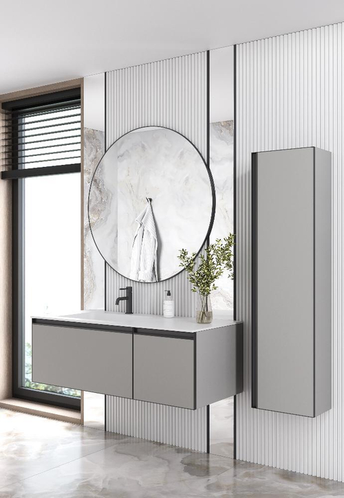 Armadi Art Комплект QUATRO 120 тумба LUNA с подсв.+раковина моноблок WHITE