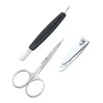 Маникюрный набор на блистере, 3 предмета «Ultramarine» (триммер, кусачки и ножницы)✦