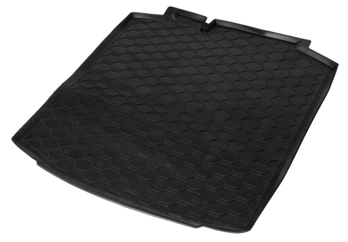 Коврик в багажник автомобиля Rival для Skoda Rapid I, II поколение лифтбек 2013-2020 2020-н.в./Volkswagen Polo VI поколение лифтбек 2020-н.в., полиуретан, 15102002