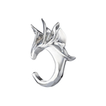 Кольцо с пламенными листьями