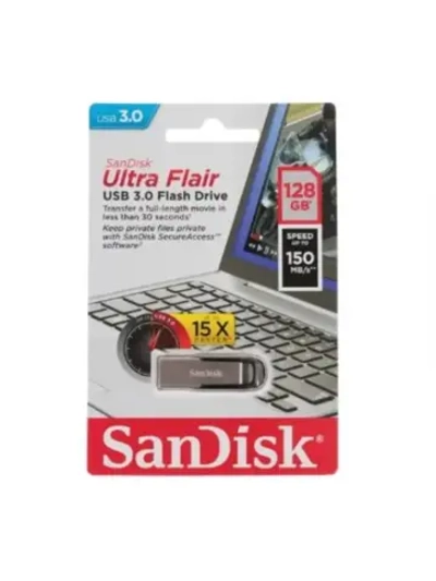 Память USB Flash 128 ГБ Ultra Flair SDCZ73-128G-G46 SILVER