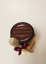 Брендированная баночка с медом и веретеном, 140 грамм