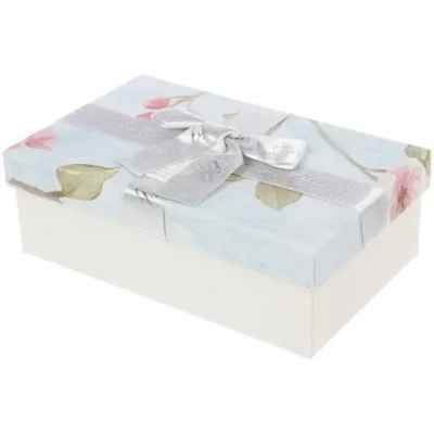 Коробка подарочная «Грация» 19*12*6.5 см, Серебро