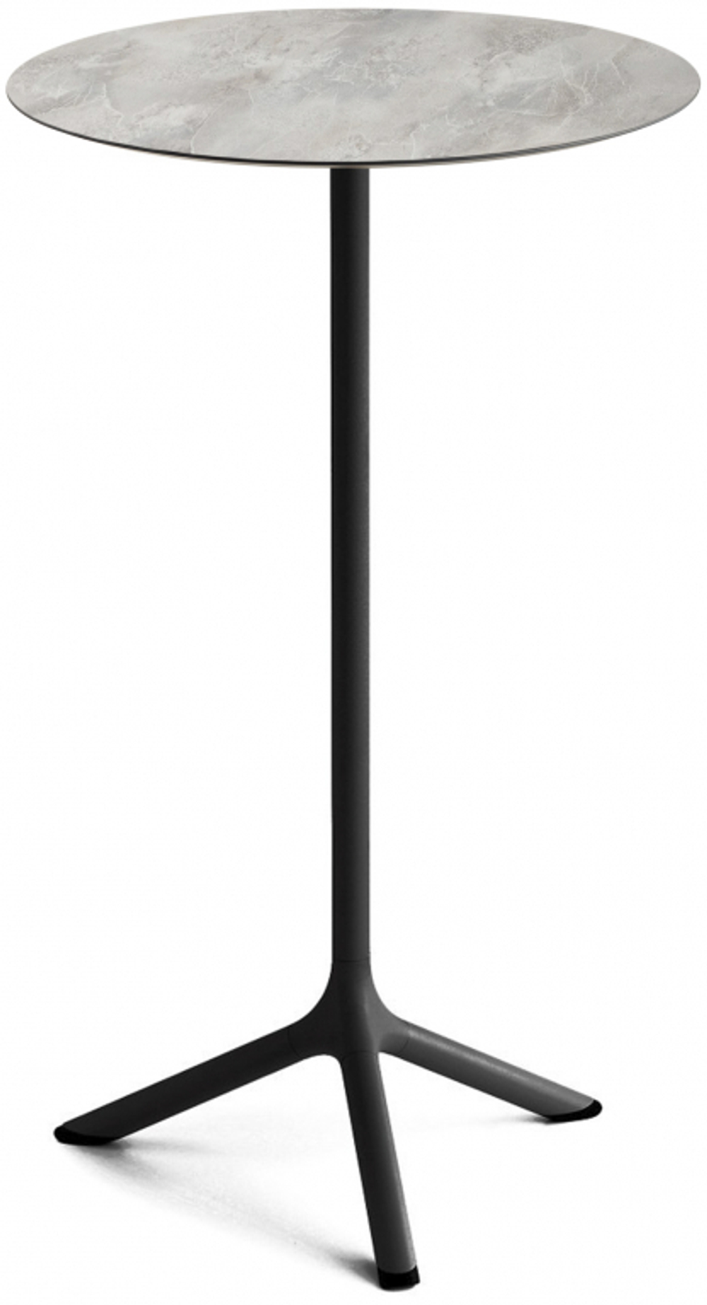 Стол ламинированный барный складной Scab Design Tripe Folding, черный, каменный