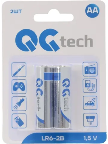 Батарейка алкалиновая QG tech АА/LR6 2шт