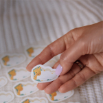 Термонаклейки детские Жираф (бежевый), 18 шт