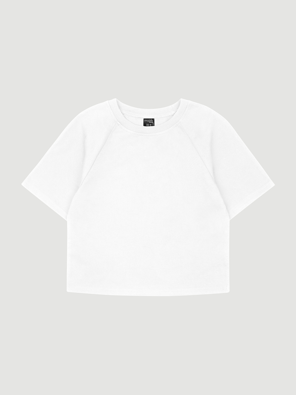 Футболка оверсайз реглан Mjölk White, из плотного хлопка