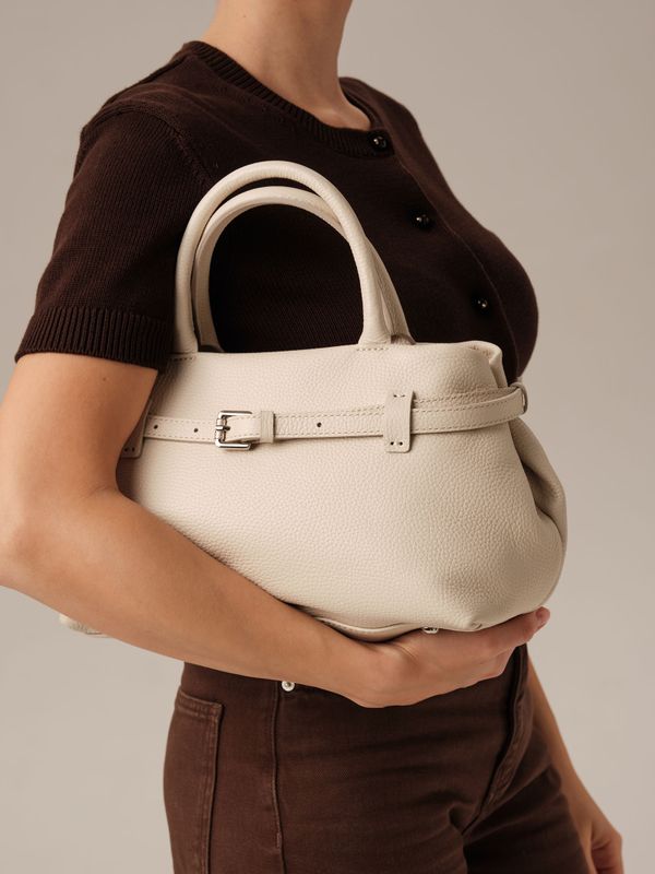 Кожаная сумка DBR Muse 31399 светлый крем