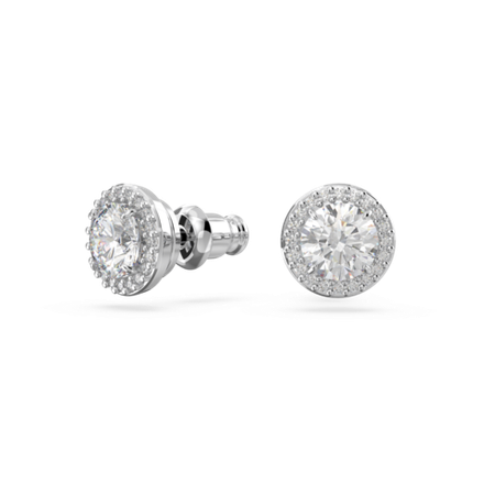 UNA:PE STUD PAVE WHITE/RHS