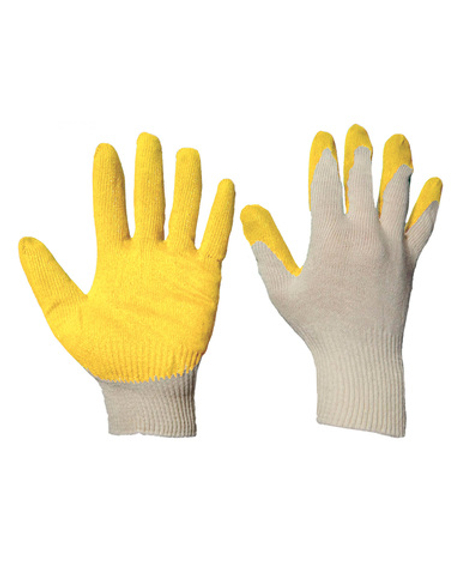 Перчатки х/б с латексным покрытием высший сорт 13-й кл., 34гр.инд.упаковка кратно 10 пар(х300)