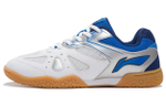Li Ning Cushioning Slip Resistant Abrasion Resistant Low top Training Shoes Women"s White Blue