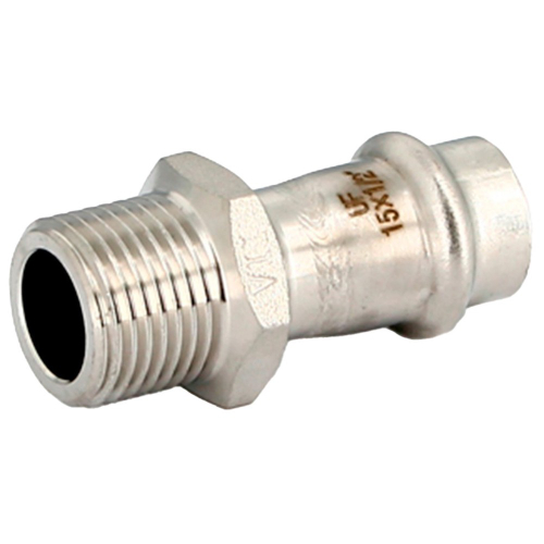 Муфта Uni-Fitt пресс 22х3/4" нар. р., нерж. ст.