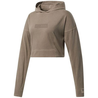 Женская теннисная куртка Reebok Les Mills Natural Dye Lightweight Hoodie W - Gray