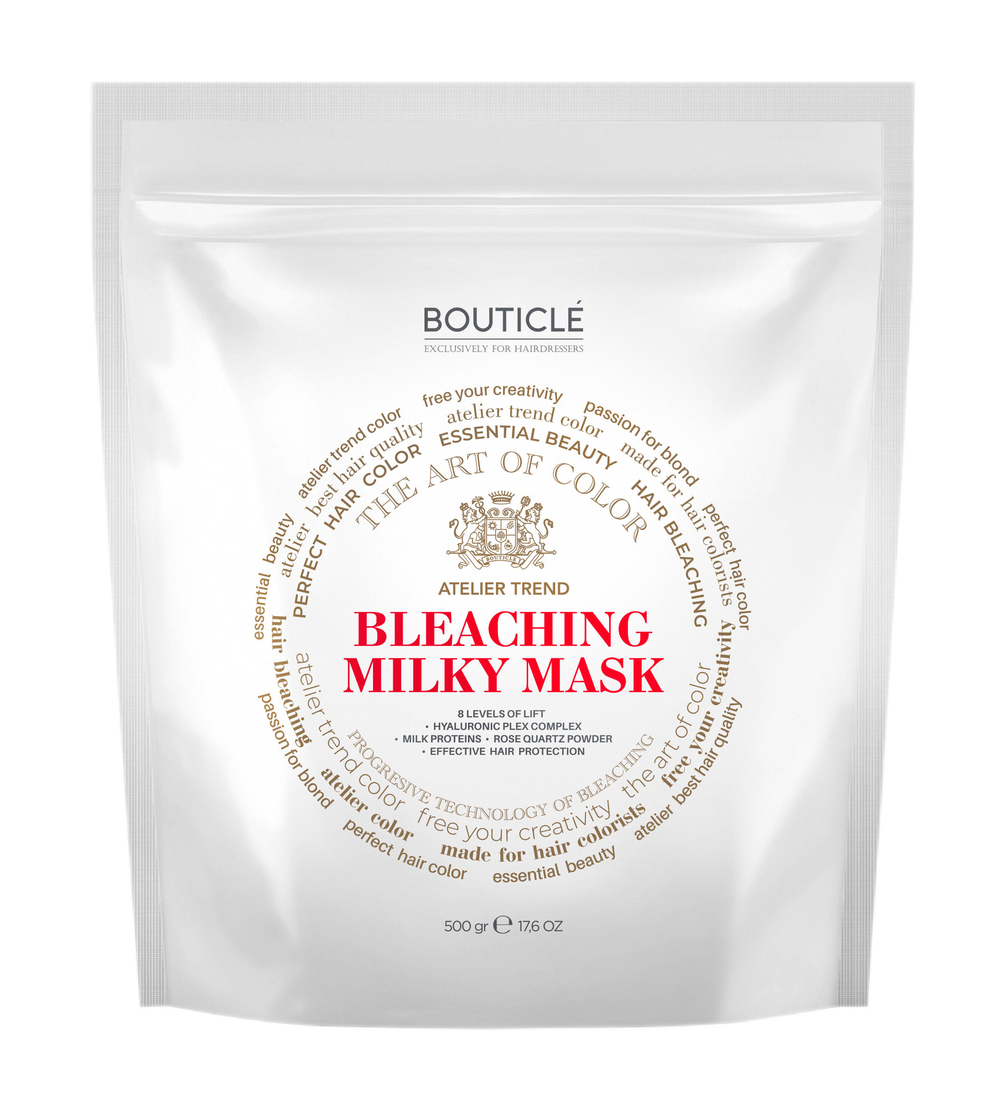 Обесцвечивающая маска для волос с Hyaluronic Plex Complex "BOUTICLE White Bleaching Hair Mask" 500 г.