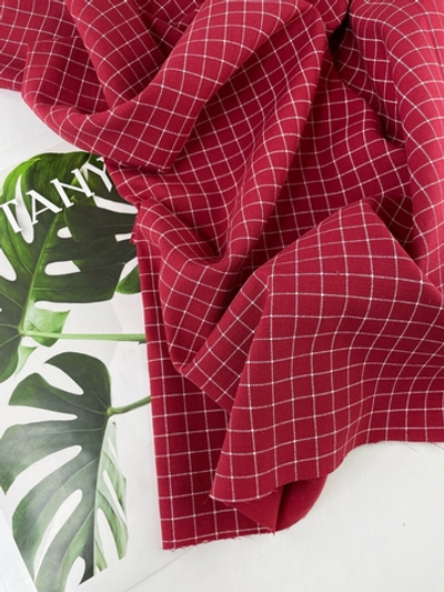 КРАСНЫЙ - Клетка рубашечная (1350 Ксения)