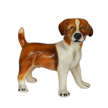 Boxer Статуэтка собаки породы Джек Рассел бело-рыжий