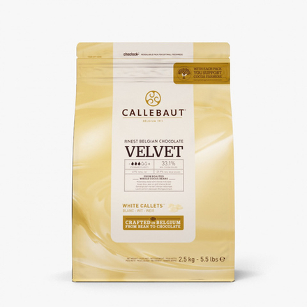 Шоколад Callebaut VELVET Белый 32% (Пакет 2,5кг)