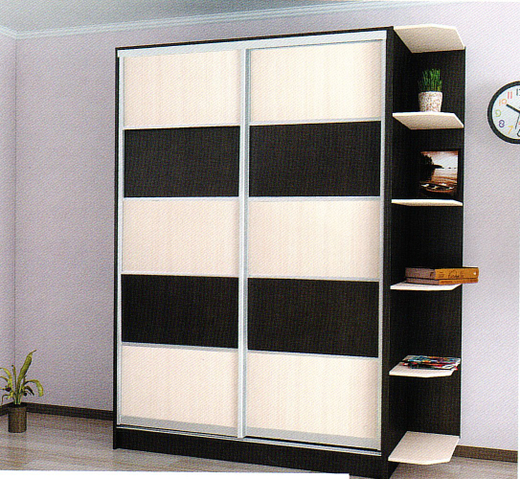 Шкаф купе "Версаль"+ угловое окончание (2300*1400*600)