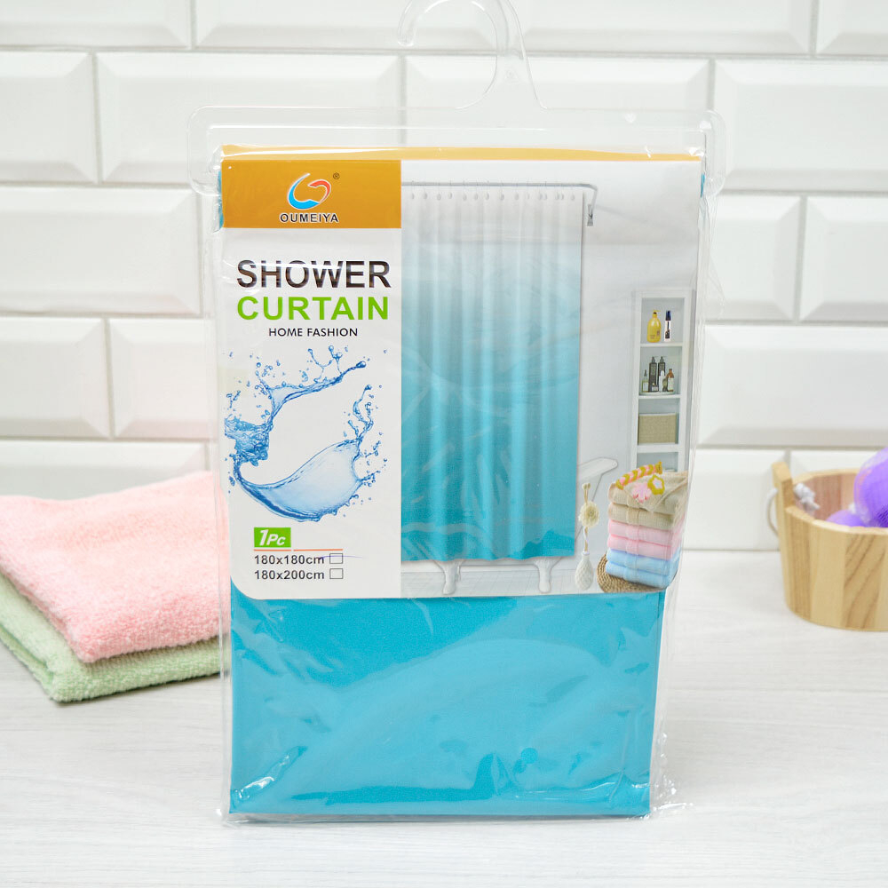 Штора для ванной 180*180см, PEVA