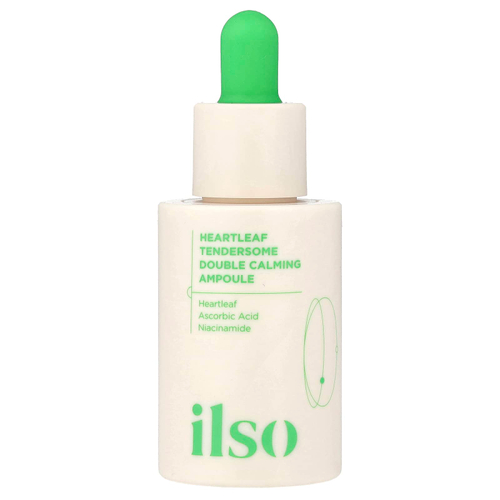 ilso, Heartleaf Tendersome, двойная успокаивающая сыворотка, 30 мл (1,01 жидк. унции)