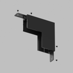 TR2108-BK Угол стена-потолок накладной SMART, черный