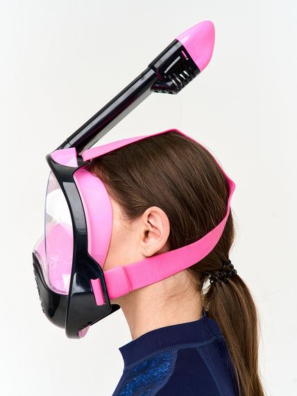 Маска полнолицевая Sargan Планета океан 2.0 черный/розовый