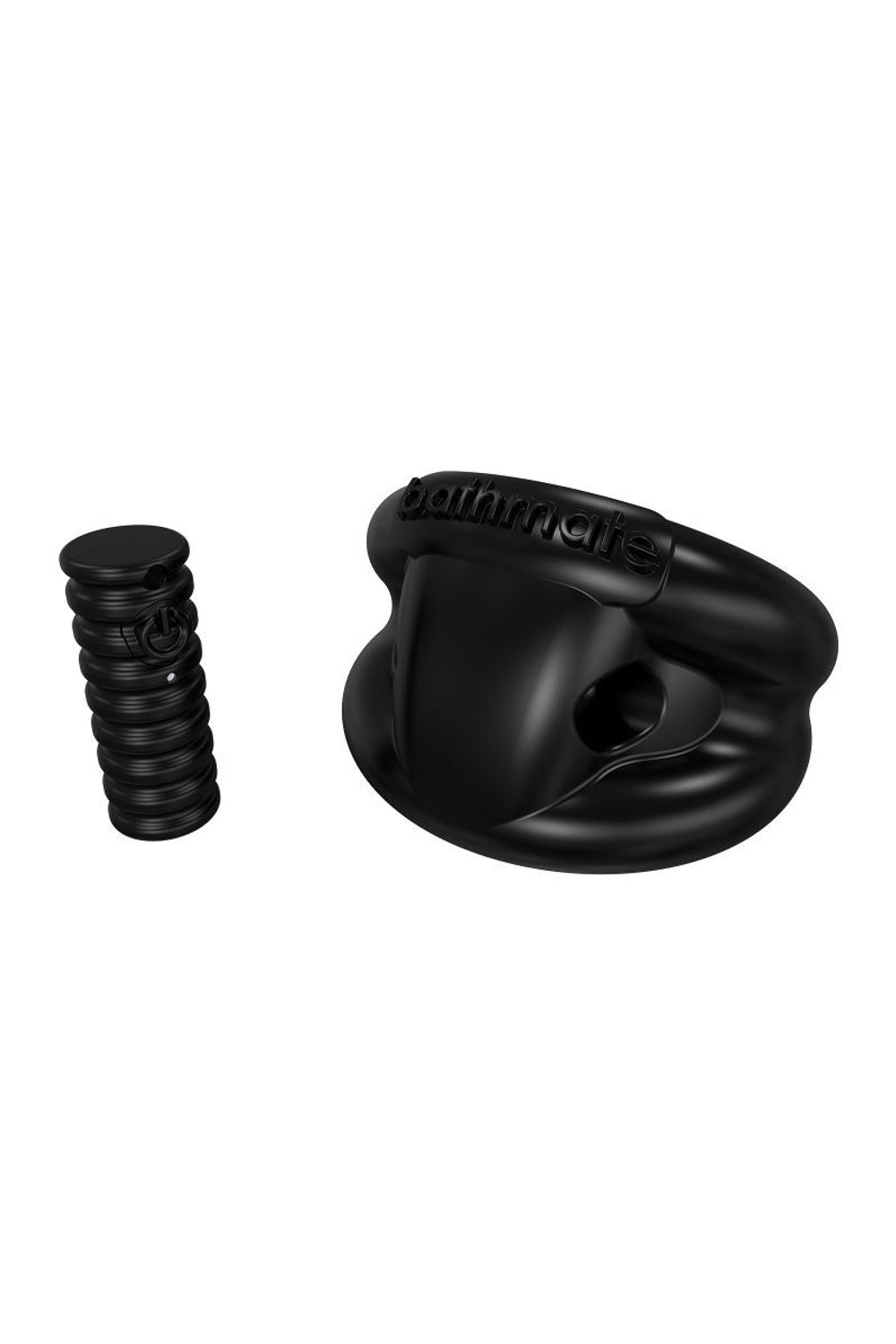 Чёрное эрекционное виброкольцо Strength (Цвет: черный)