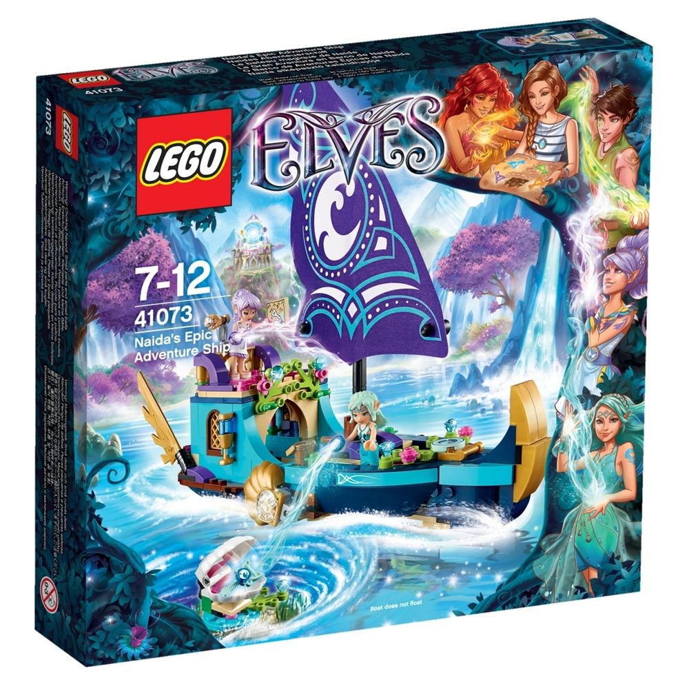 LEGO Elves: Корабль Наиды 41073 — Farran and the Crystal Hollow Naida's Epic Adventure Ship — Лего Эльфы