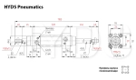 DSBC-80-400-T-PPV-A-N3 Пневмоцилиндр с двусторонним штоком