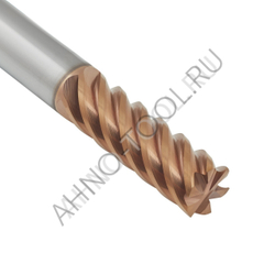Фреза твердосплавная  20мм (L=100, l=45, хв=20) Z6 45° по стали, нерж., чугуну BRGM-6E-D20.0 HRC55 A