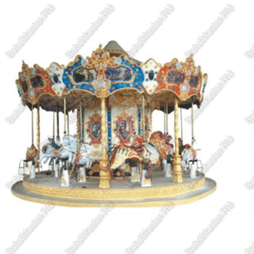 Электрическая Аттракцион карусель «Весёлый всадник», 6×6×5 м