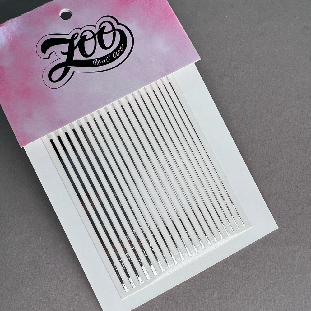 Zoo Гибкая лента для дизайна полоски, серебро