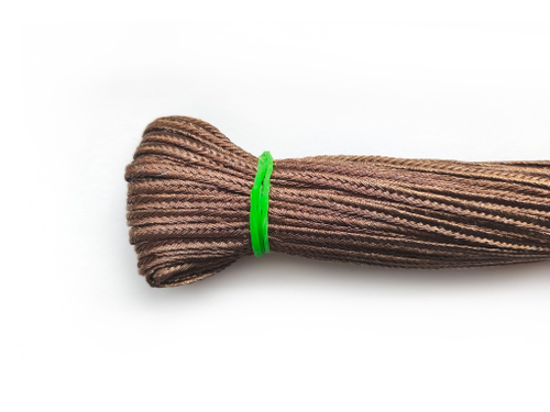 Сутаж полиэстер с люрексом 3мм бронза