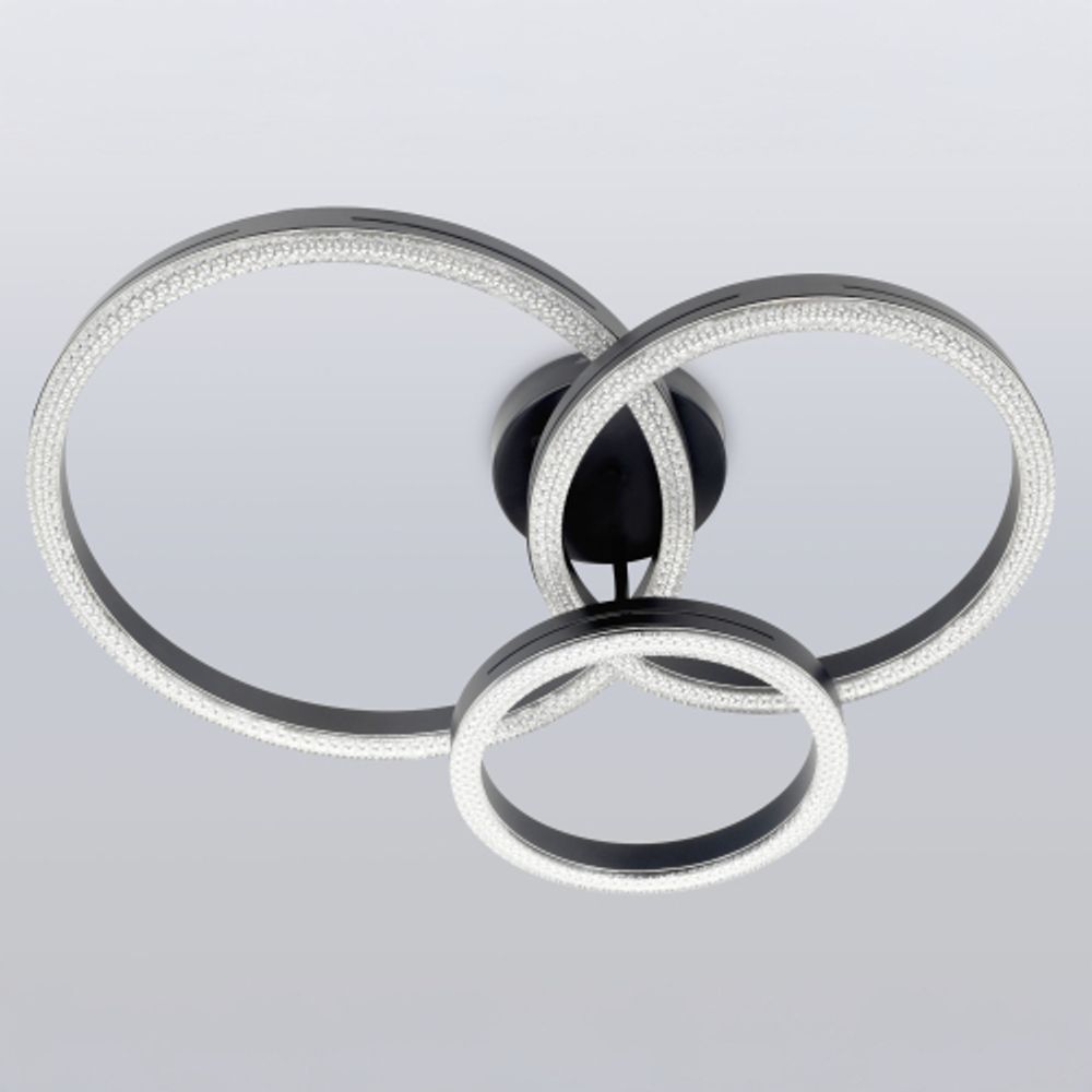 Светильник потолочный светодиодный ЭРА Модерн Bloom CLL-1-110-RC BK с ДУ 110W 3000-6000K черный | Светильники SPB-6 с ДУ