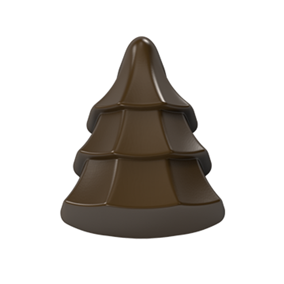 1039 | Форма для шоколадных конфет "Елочка новогодняя" (275*175 мм)