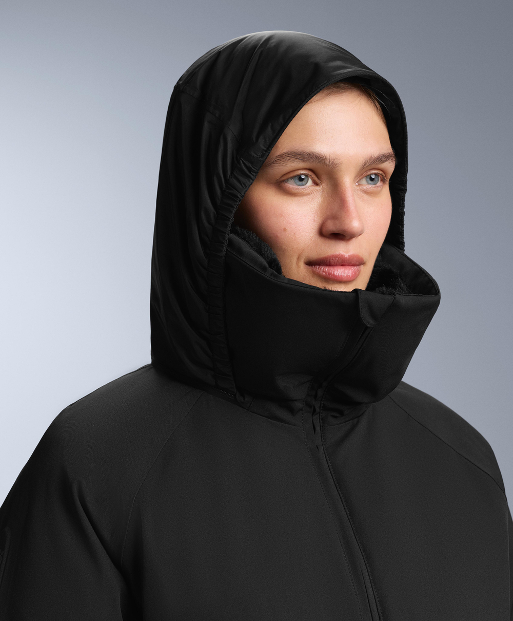 Oysho Водонепроницаемая утепленная куртка Primaloft® SKI, черный