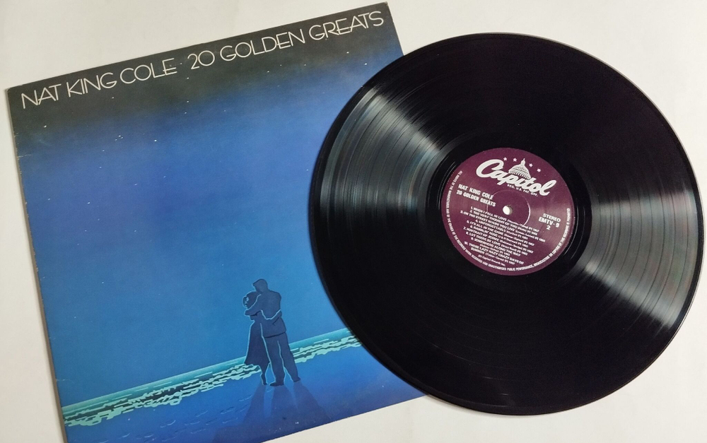 Винтажная виниловая пластинка LP Nat King Cole 20 Golden Greats (UK 1978)