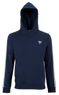 Мужская теннисная кофта Tecnifibre Zipper Hoodie - небесный