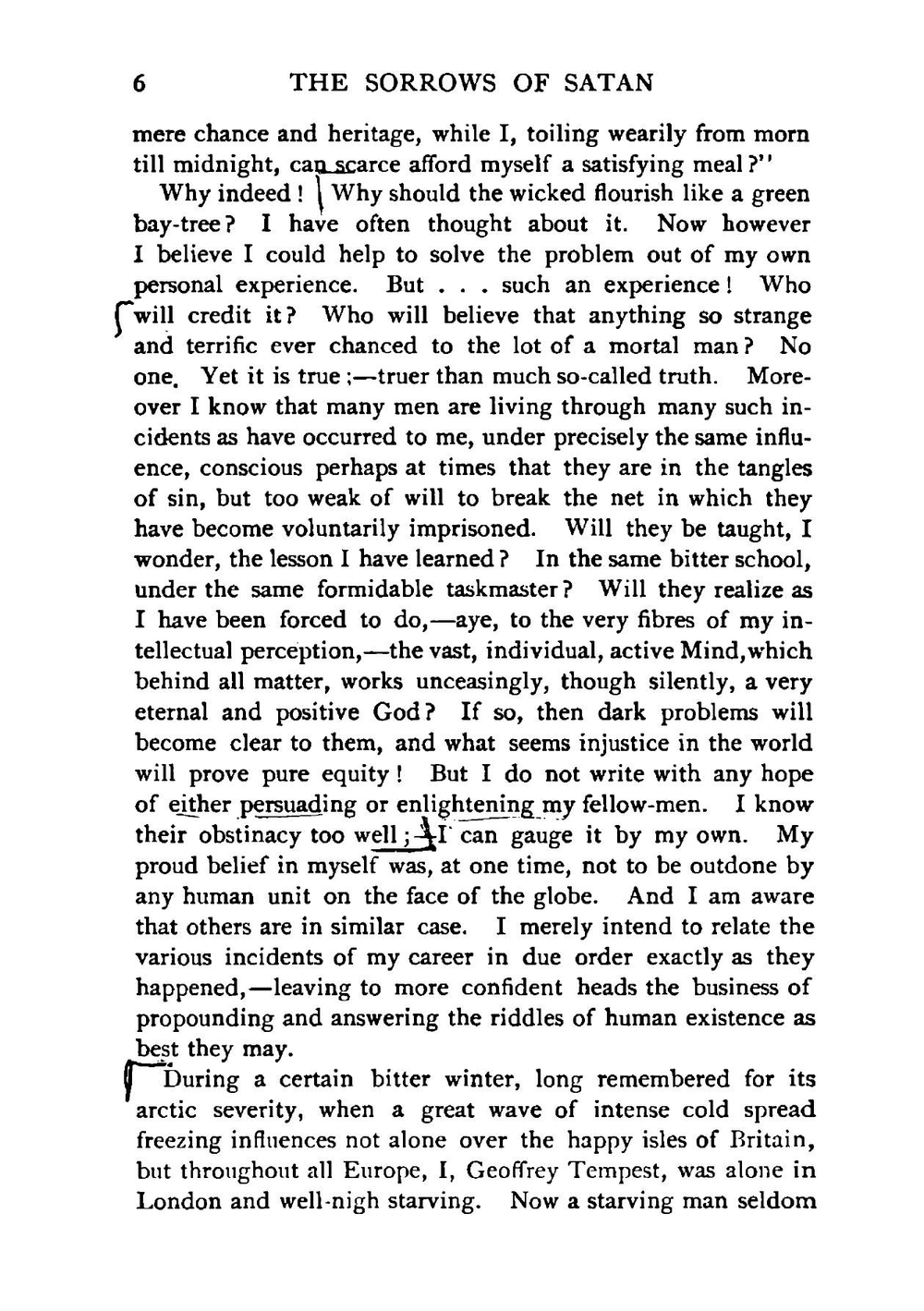 The sorrows of satan | Marie Corelli