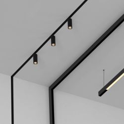 UBX-MMS4-35 BLACK 100 Шинопровод осветительный. магнитный. тип M. 1м. Накладной. Черный. ТМ Uniel