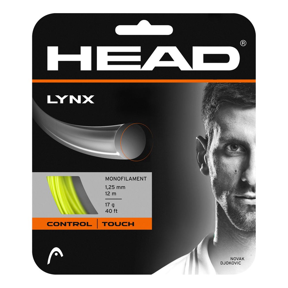 Струны теннисные HEAD Lynx String Set 12m - Neon Yellow