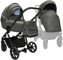 Детская коляска Noordi Fjordi V2 3 в 1 с автокреслом Terra Black 1462150 Alpine Moss