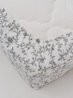 YERRNA простыня на резинке 90*200 белый с рисунком