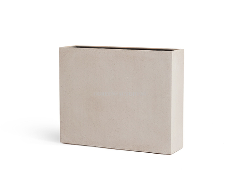 Кашпо TREEZ Effectory - Beton - Высокий Дивайдер - Белый песок