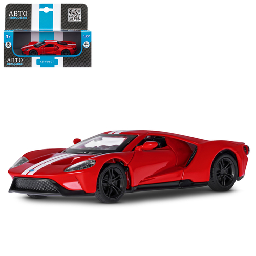 Модель 1:40 Ford GT, красный, откр. двери, инерция