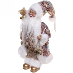 Дед Мороз 30 см в розовой шубе с подарками (без музыки)