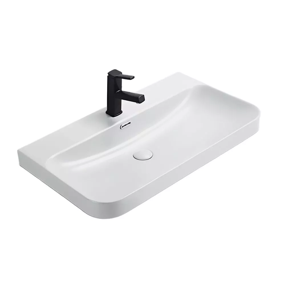 Подвесная тумба-умывальник Comforty Тенерифе-80 белый матовый с раковиной CF19595BX-80