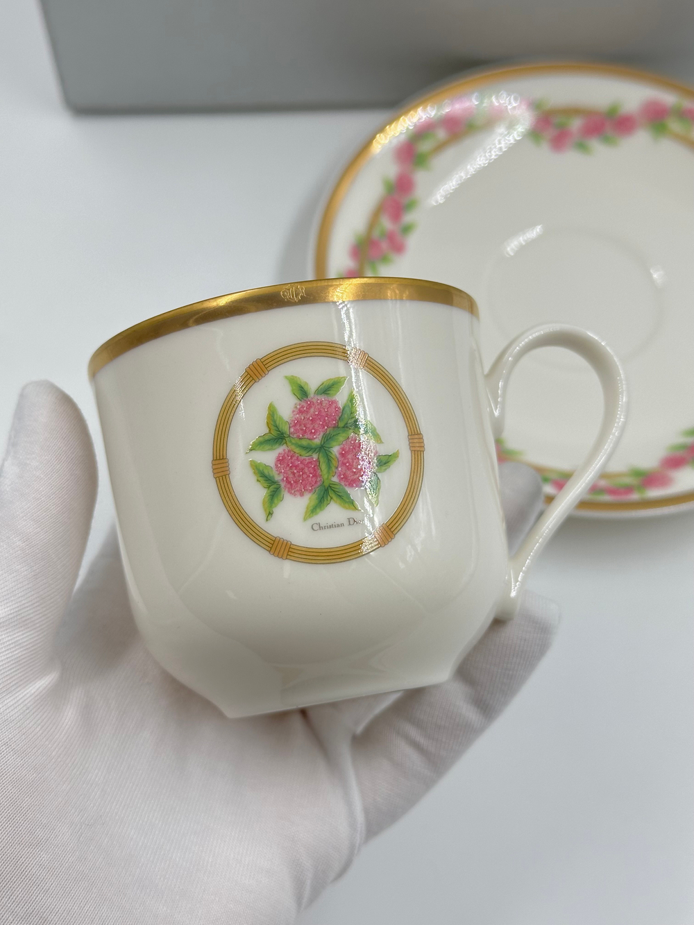 Набор из 2х кофейных пар Christian Dior, Hortensia