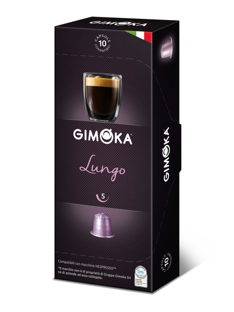 Кофе в капсулах Gimoka Lungo, 5 упаковок по 10 шт